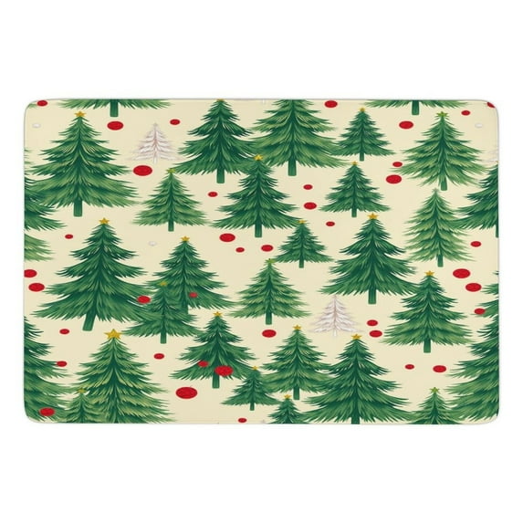 Christmas Tree Pattern Doormat Non-slip Kitchen Mat Carpet Living Room Welcome Home Hallway Rugs Bathroom Door Mats