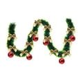 thumbnail image 1 of Christmas Tree Pendant with Drawstring Floral Ribbon and Pompoms, for Tree and Window Decorations, Festive Hanging Strips, for Holiday Season Display Arrangements, 1 of 6