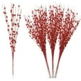 thumbnail image 1 of Christmas Tree Picks Decorations,Bexikou 17 Inch 24 Pcs Artificial Glitter Berry Stem Decorations Bead Sticks,Artificial Glitter Berry Stems Ornaments for Wedding Tree Wreath Christmas Home Decor, 1 of 7