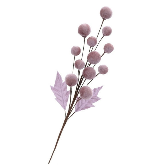 Christmas Tree Picks With Velvety Wraped Stem Festival Christmas Plush Stems For Home Office Craft Decoration