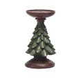 thumbnail image 1 of Christmas Tree Pillar Candle Holder Rustic Christmas Table Decor for Home Dining Mantel Festive Decoration, 1 of 3