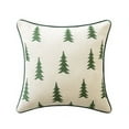 thumbnail image 1 of Christmas Tree Pillow Covers 18x18 Inch Set of 1 Green Xmas Rustic Style Winter Print Decorative Outdoor Pillowcases Farmhouse Vintage Holiday Decorations Throw Cushion Case Decor for Couch Sofa Bed, 1 of 3