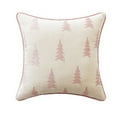 thumbnail image 1 of Christmas Tree Pillow Covers 18x18 Inch Set of 1 Pink Xmas Rustic Style Winter Print Decorative Outdoor Pillowcases Farmhouse Vintage Holiday Decorations Throw Cushion Case Decor for Couch Sofa Bed, 1 of 3