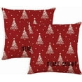 thumbnail image 1 of Christmas Tree Pillow Covers 20x20 Inch Set of 2 Xmas Winter Decorative Throw Pillow Cover White Trees Decoration Holiday Farmhouse Pillow Case for Home Sofa Christmas Decor Red, 1 of 4