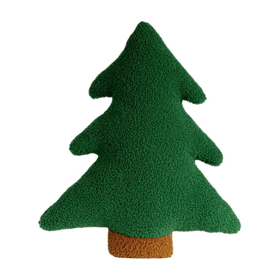 Christmas Tree Pillow - Xmas Tree Shaped Plush Throw Pillow, Cute Stuffed Christmas Decor for Sofa Bed Home Party Decoration, Festive Holiday Cushion