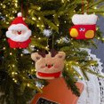 thumbnail image 1 of Christmas Tree Plush Ornaments,3 Pcs Small Plush Christmas Hanging Ornament Set, Snowman Hanging Plushies for Mini Chritmas Tree Hanging Decoration Supplies Home Decor Mix, 1 of 10