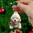 thumbnail image 1 of Sahpxhe Christmas Tree Polar Bear Acrylic Ornaments, Cute Christmas Pendant for Christmas Decorations Home Decor 3.15 Inch Multicolor, 1 of 4