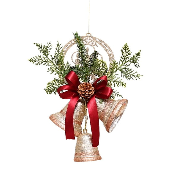 Christmas Tree Prelit Mantel Decorations Gold Red Large Christmas Bells Gold Powder Dragon Bells Window Display Wall Hanging Door Hanging Christmas Tree Decorations Christmas Decorations Clearance