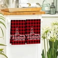 thumbnail image 1 of Christmas Tree Print Microfiber Towels - Set of 2 Kitchen Dish Cloths, Holiday Hand Towels for Bathroom & Tea Bar, Absorbent & Quick-Drying, 1 of 6