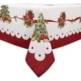 thumbnail image 1 of Christmas Tree Print Tablecloth Waterproof and Stain Resistant Table Cloth Decorative Tablecloths is Suitable for Holiday/Dining/Party Use（60x84 Inch）, 1 of 5