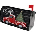 thumbnail image 1 of Christmas Tree Red Truck Mailbox Covers, Magnetic Post Box Cover Wraps Large Size 25.5x21 in for Garden Yard Decor, 1 of 7