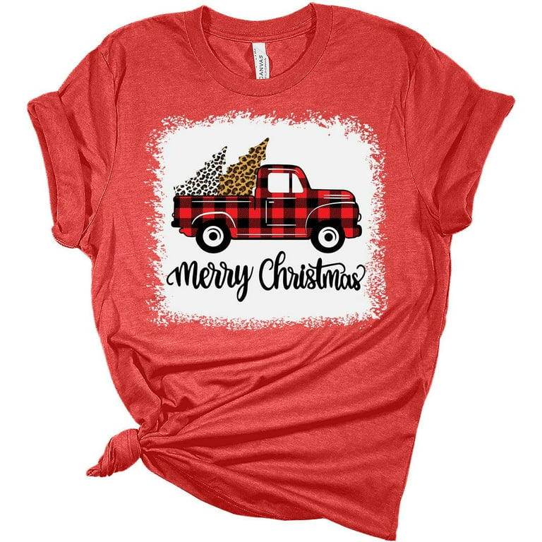 Red Truck Merry Christmas Tree Vintage Red Pickup Truck Tee Red Truck Merry Christmas Tree Vintage Red Pickup Truck Tee