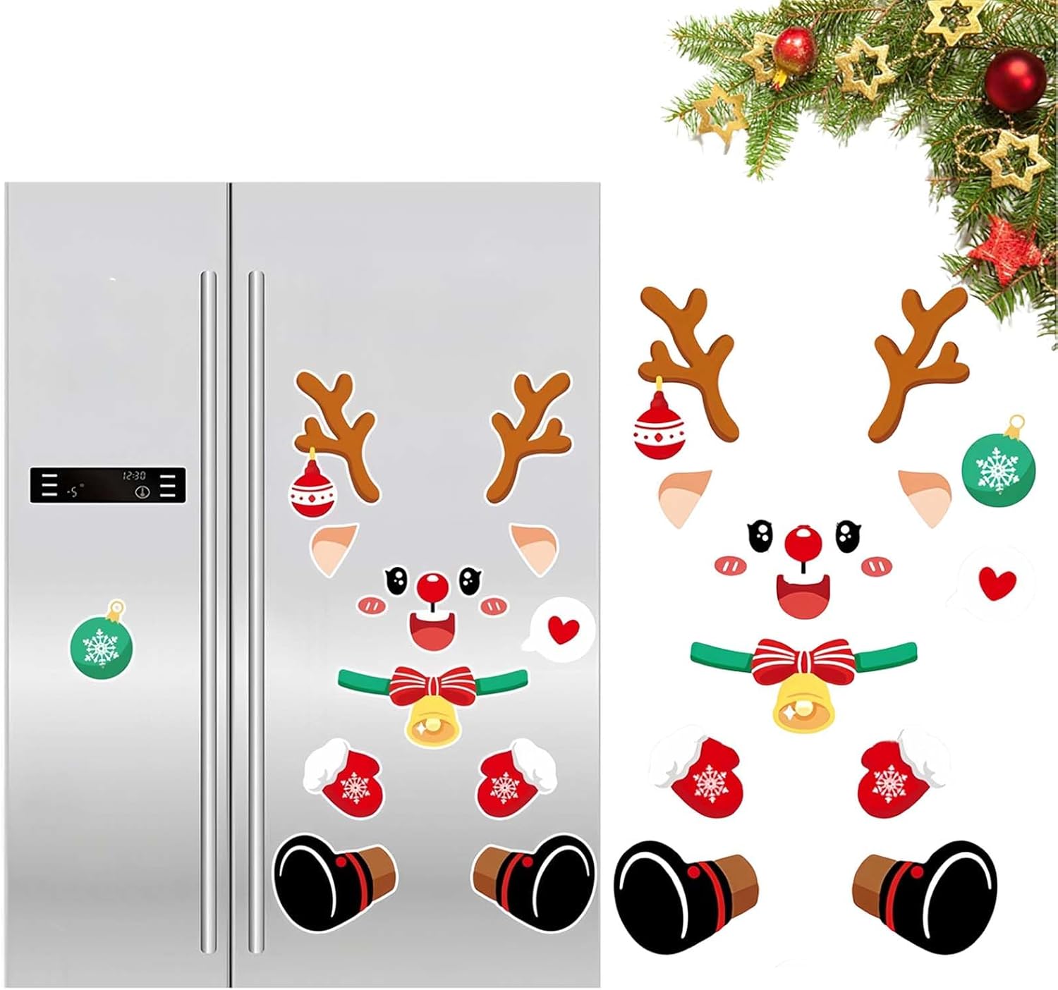 Christmas Tree Refrigerator Decoration, 2026 Christmas Themed Sticker ...
