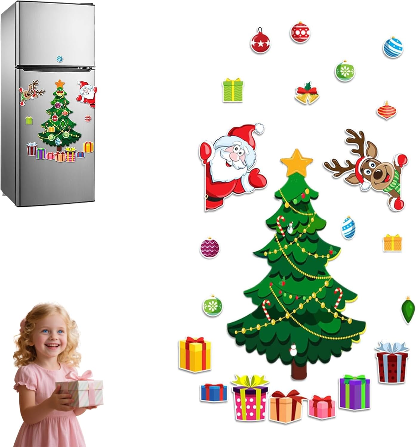 Christmas Tree Refrigerator Magnets Decoration, 2026 New Christmas ...