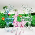 thumbnail image 1 of Christmas Tree Reindeer Ornaments, Plastic Crystal Elk Deer Xmas Tree Hanging Decorations Reindeer Figurines Statues for Holiday Pendant Christmas Decor, 3.2*5.6 Inch, 1 of 7
