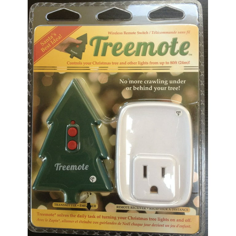 A programmable remote light switch for the Christmas tree!? Sign us up  🙋🏽‍♀️🙋🏼 . The ' Wireless Outlet Set' is available for an…
