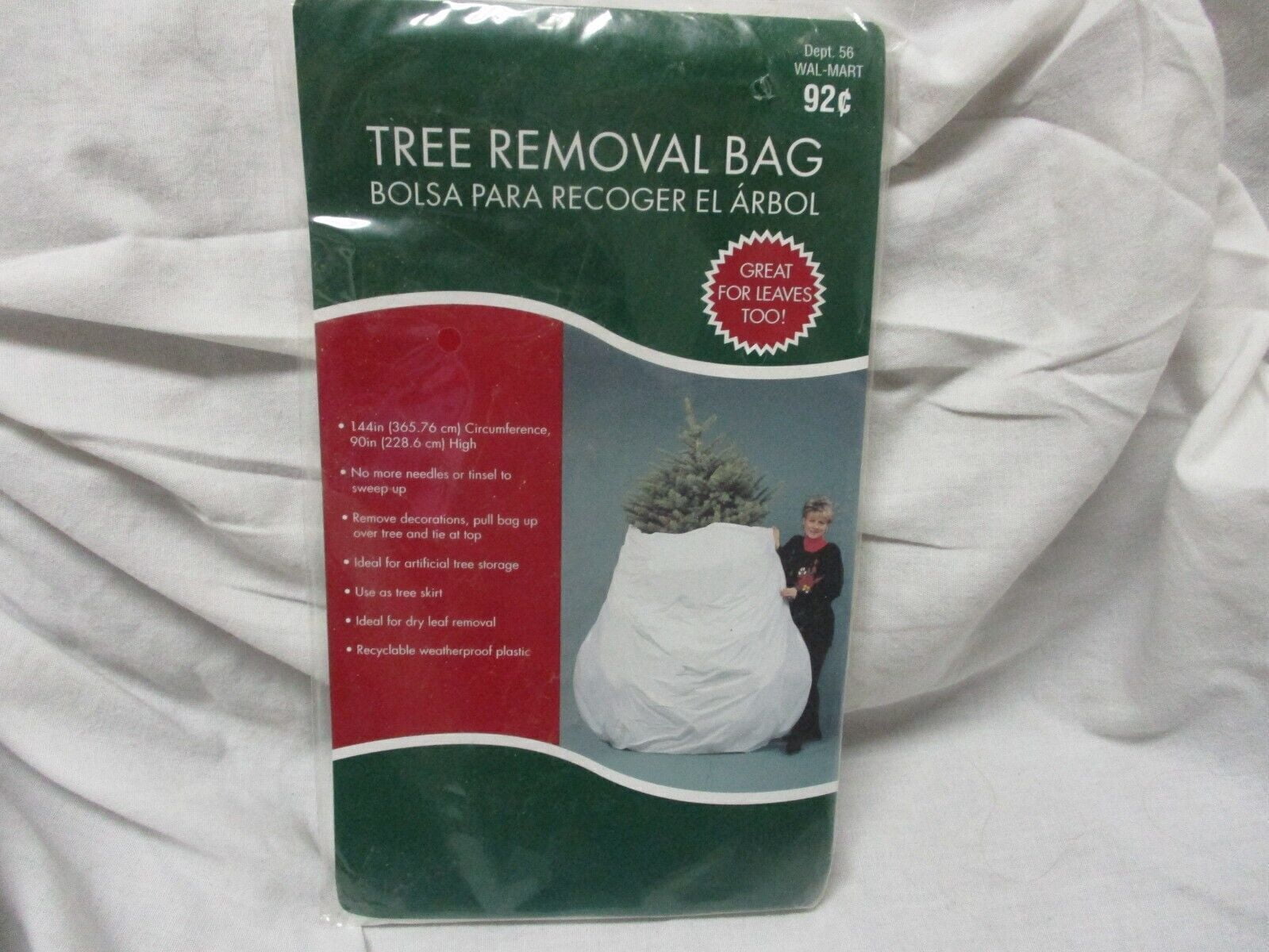 Christmas Tree Removal Bag circumference 144 and 90" high