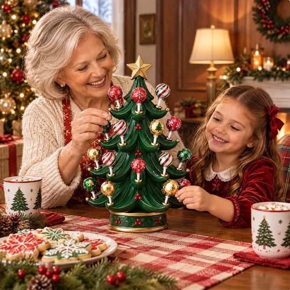 Led Platform Christmas Tree Christmas Tree Resin Lollipop Holder Stand Christmas Candy Tree Lighted ...