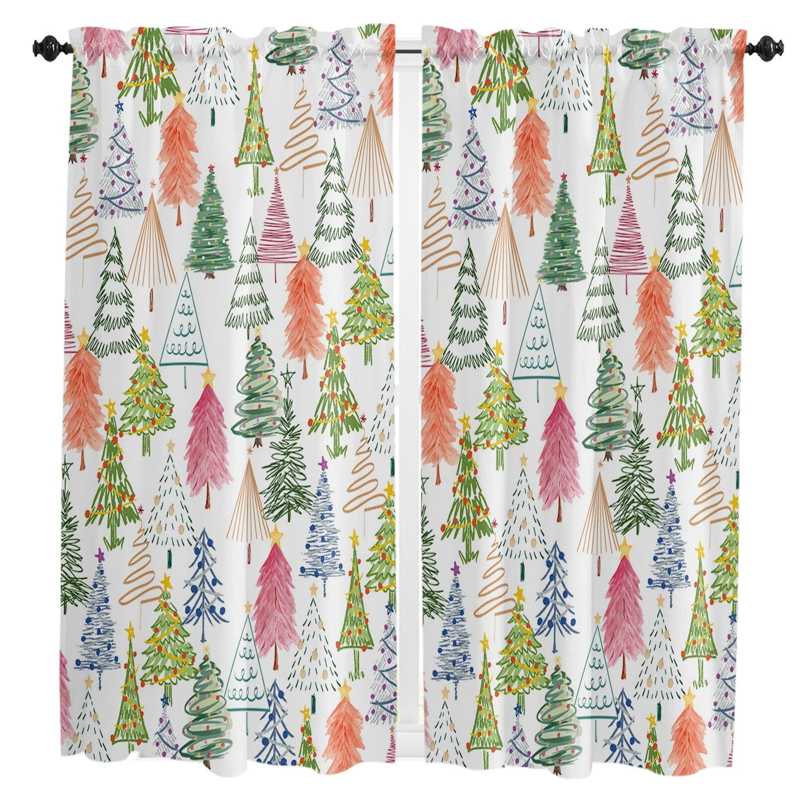 Christmas Tree Retro Living Room The Bedroom Home Interior Room