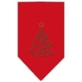 thumbnail image 1 of Christmas Tree Rhinestone Bandana Red Large, 1 of 1