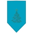 thumbnail image 1 of Christmas Tree Rhinestone Bandana Turquoise Large, 1 of 1