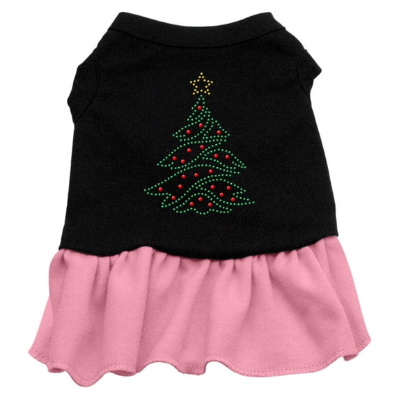 Christmas Pet Dog Cat Dress Rhinestone, "Christmas Tree"