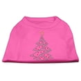 thumbnail image 1 of Christmas Tree Rhinestone Shirt Bright Pink S (10), 1 of 11