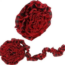 Christmas Tree Ribbon Decorations,Bexikou 27 FT Rustic Craft Ribbon Christmas Garland for Christmas Home Wreath Staircase Tree Decor