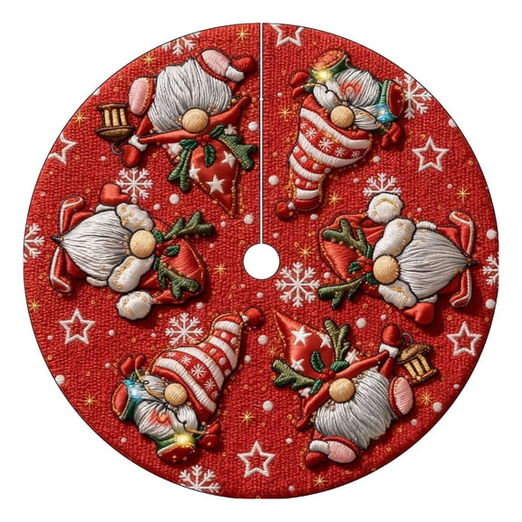 Christmas Tree Rug 35 Inch Christmas Tree Skirt Double Layer Large Snowflake Christmas Tree Mat Decor for Winter Holiday Party Indoor Outdoor Christmas Decorations