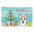 thumbnail image 1 of Christmas Tree & Sable Corgi Fabric Standard Pillowcase, 1 of 1