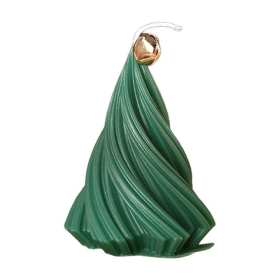 Christmas Tree Scented Candle, Decorative Wax Candle in Tree Shape, Red Green White Holiday Candle Ornament for Home, Christmas Décor, Gift for Housewarming & Parties
