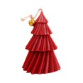 thumbnail image 1 of Christmas Tree Scented Candles for Festive Table Decorations, Exquisite Holiday Candle Ornaments and Gifts, Red Color, Size S, 1 of 6