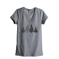 thumbnail image 1 of Christmas Tree Season Women's Fashion Relaxed V-Neck T-Shirt Tee Heather Grey Medium, 1 of 3