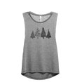 thumbnail image 1 of Christmas Tree Season Women's Fashion Sleeveless Muscle Workout Yoga Tank Top Heather Grey Grey 2X-Large, 1 of 3
