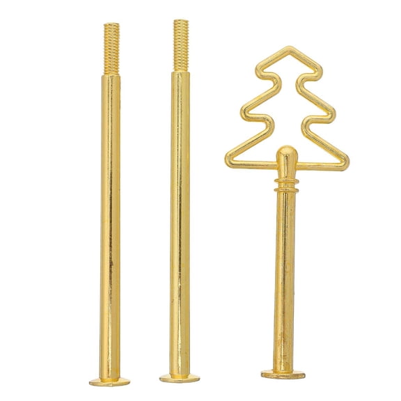 Christmas Tree Shape Tiered Tray Stand, 1 Set Christmas Tree Shape Tiered Tray Stand Rack, 3 Tier Tray Hardware for Plates Cake Dessert Party Serving Holiday Tables 4.6Inch