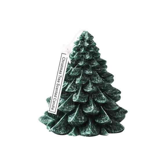 Desktop Ornament Christmas Tree Shaped Soy Wax Scented Candle 38'' Tall for Aromatherapy Housewarming Birthday