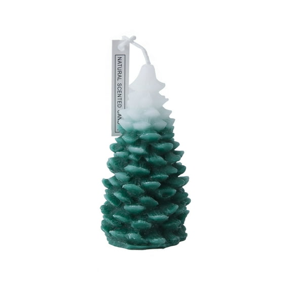 Christmas Tree Shaped Candle- Soy Wax Candle Christmas Tree Shaped Candle Christmas Decor - Gift for Best Friend