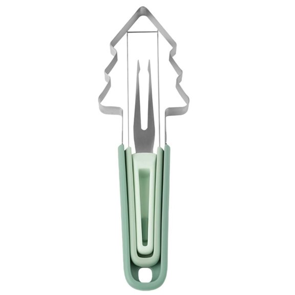 Christmas Tree Shaped Cookie Cutter with Soft Grip Handle, Stainless Steel, Festive Baking Tool for Holiday Treats