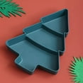 thumbnail image 1 of Christmas Tree Shaped Fruit Snack Tray With 3 Compartments Suitable For Daily Holiday Decoration, 1 of 6