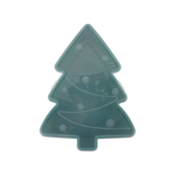 Christmas Tree Shaped Serving Tray with Lid, Cute Holiday Storage Container Platter for Candy, Cookies, Desserts, Snacks, Party, Family Gathering, Festive Table