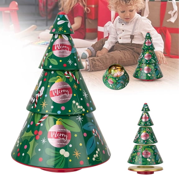 Christmas Tree Shaped Tin Cans Tin Cans Candy Tin Containers Used For Storing Candy Christmas Holidays Winter Packaging Tree Towers,storage rack