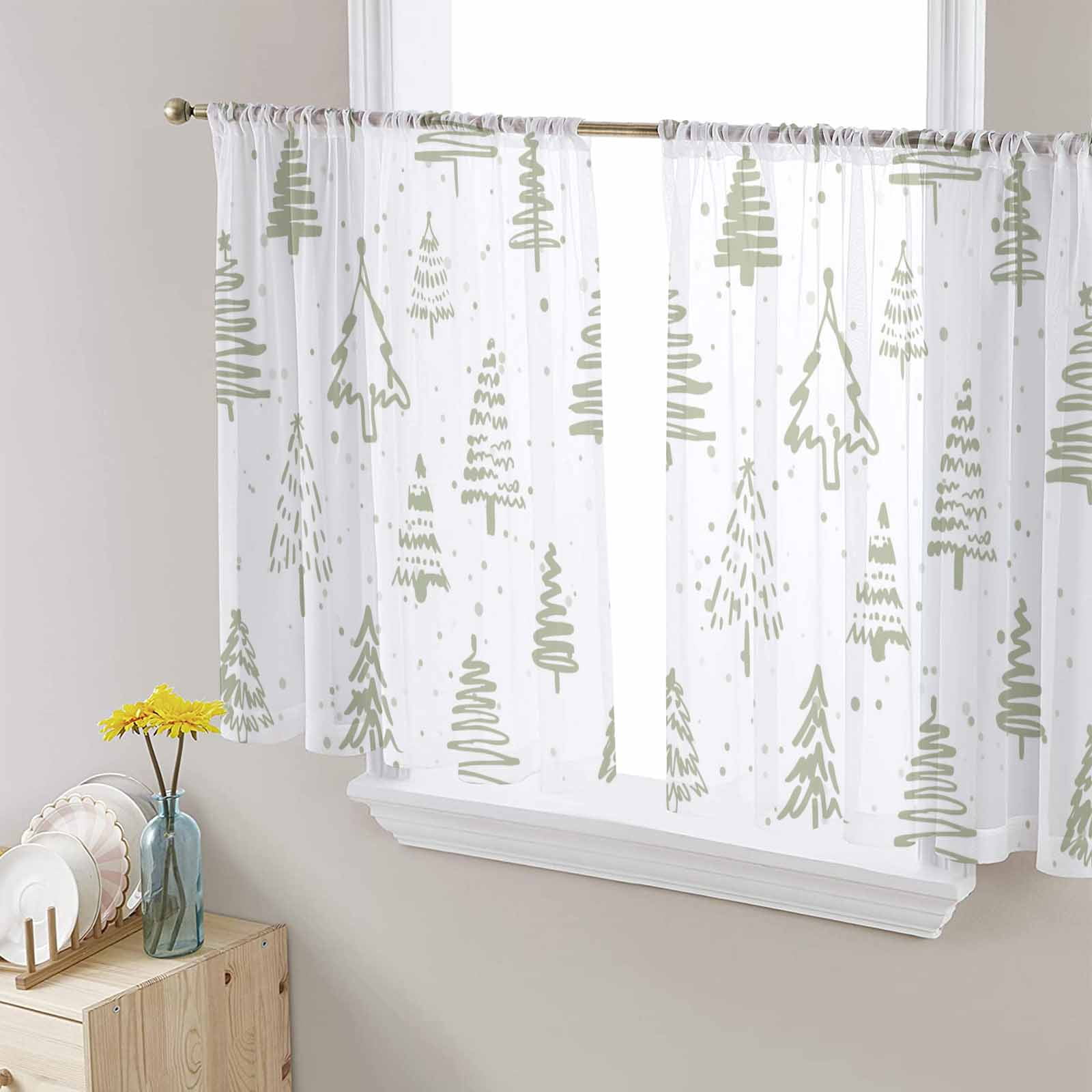 Grove Christmas Tree Quilted Curtains NCU0HNH582