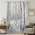 thumbnail image 1 of Christmas Tree Sheer Curtains 54 Inches Long, White Winter Xmas Snowflake Light Filering Curtains, Breathable Simi Curtain Privacy Drapes for Kitchen Bathroom Nursery Small Window Treatment, 1 of 9