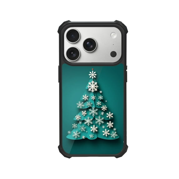 Christmas Tree Shockproof Case For iPhone 12 13 14 15 16 Pro Max Series – TPU Bumper + Hard PC Back, Air-Cushion Corners