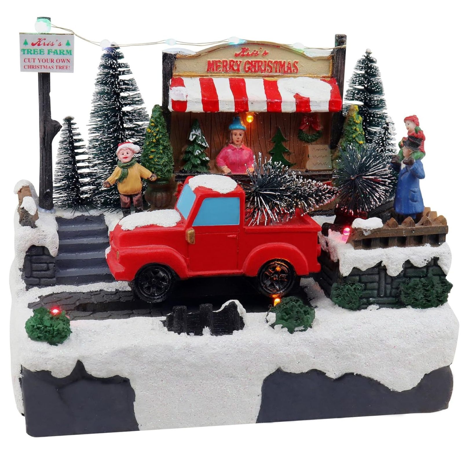 Christmas Tree Shopping Animated Prelit Musical Christmas Village