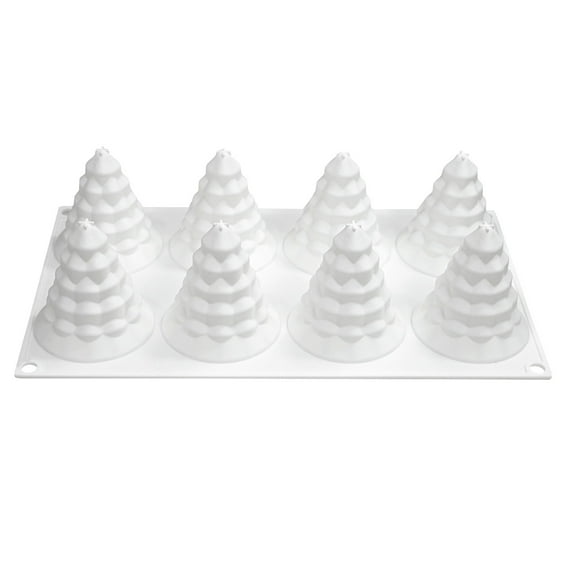 Christmas Tree Silicone Mold Tree Shaped Mold For Making Candles, Cakes, Jelly Desserts