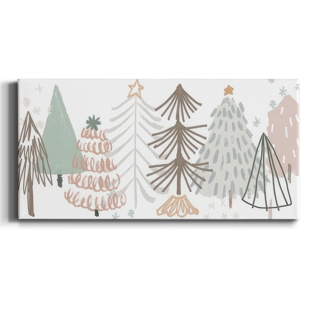 Christmas Tree Sketchbook Collection D- Gallery Wrapped Canvas