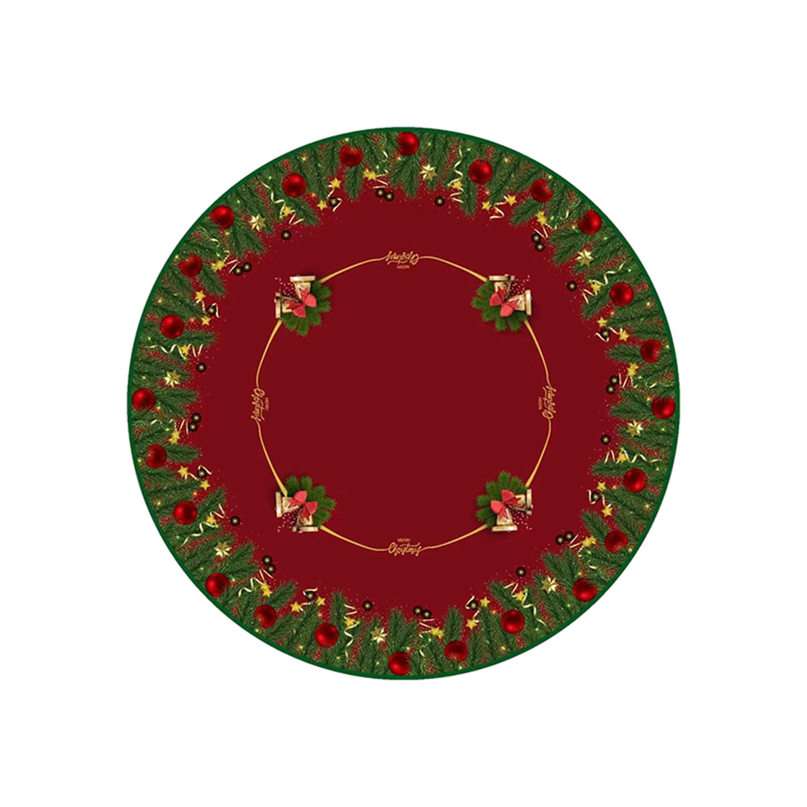 Christmas Tree Skirt 24 Inch Velvet Tree Skirts Vintage Xmas Tree Skirt