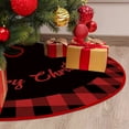 thumbnail image 1 of Christmas Tree Skirt 29 Inches - Large Merry Christmas Tree Rug Skirts, Red Green Funny Soft Trimmed Tree Collar Mat with Christmas Pattern Design for Farmhouse Winter Xmas Holiday Party Decorations, 1 of 7
