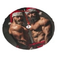 thumbnail image 1 of Christmas Tree Skirt 30" Gay Santa Xmas Tree Skirts Mat for New Year Holiday Christmas Party Decorations, 1 of 5